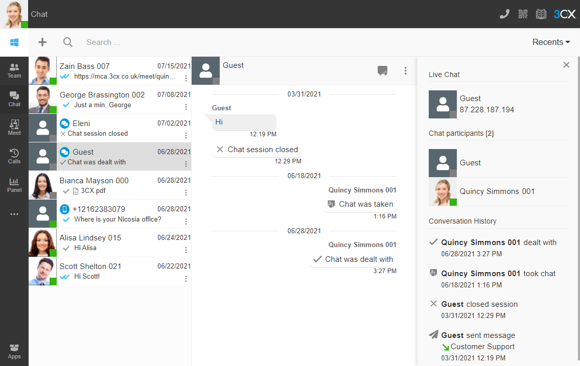 3CX Live Chat: Next Level Customer Communications